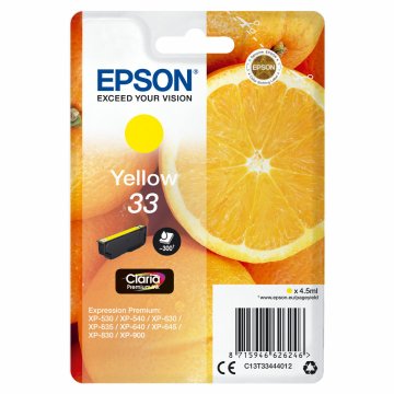 Kompatibilné Atramentová Kazeta Epson C13T33444012 Žltá