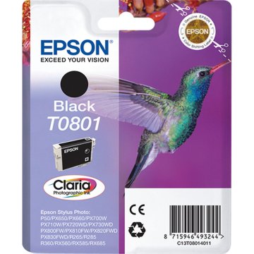 Originálne atramentové náplne Epson C13T08014011 Čierna