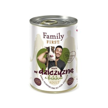 Mokré jedlo Family First FF-19040 Mäso Diviak Sladký zemiak (batat) 400 g