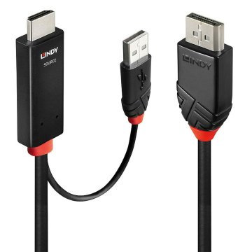 Adaptér DisplayPort na HDMI LINDY 41499 Čierna