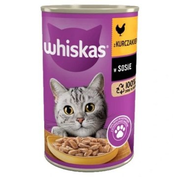 Krmivo pre mačky Whiskas In sauce Kurča 400 g