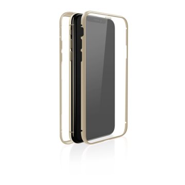 Biele diamanty kryt 360 ° sklo iPhone 11 Gold