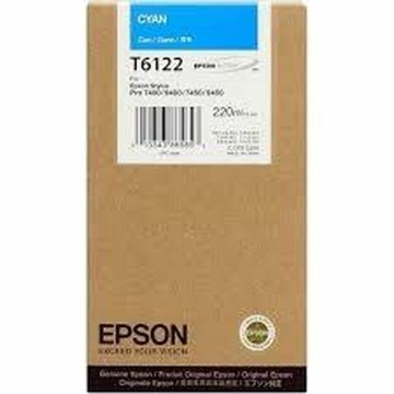 Originálne atramentové náplne Epson C13T612200 Azúrová