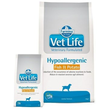 Krmivo Farmina Vet Life Hypoallergenic Fish & Potato Dospelý Ryby 12 kg