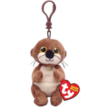 TY čiapka Babies Bellies Clip Cuddly Toy Otter Mitch 10 cm