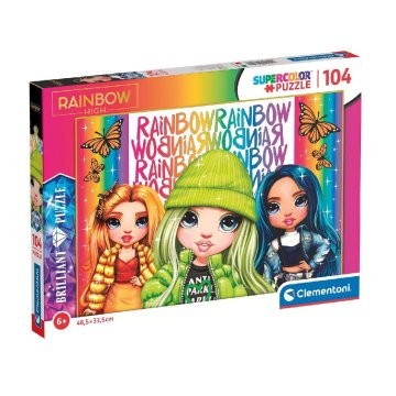 Clementoni Supercolour Puzzle Rainbow High 104 dielikov