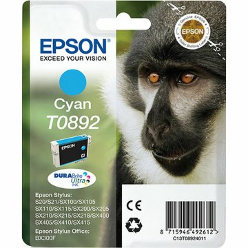 Originálne atramentové náplne Epson C13T08924011 Azúrová