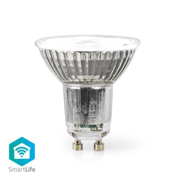 Viacfarebná lampa Nedis WIFILRC10GU10 Smartlife Wi-Fi Gu10 345 Lm 4,9 W RGB / teplá až studená biela