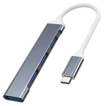 USB rozbočovač Vakoss TC-4125X Striebristý