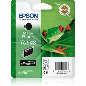 Originálne atramentové náplne Epson Cartucho T0548 negro mate Čierna