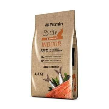 Krmivo pre mačky Fitmin Purity Indoor Ryby 1,5 Kg