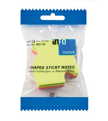 Info Notes IN-5827-39 Info Shaped Sticky Notes 67x68 Arrow 200 listov