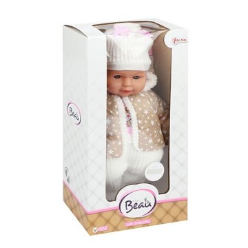 Bábika Beau Baby 32 cm + zimný outfit a fľaša