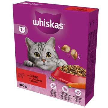 Krmivo pre mačky Whiskas delicious beef Hovädzie mäso 800 g