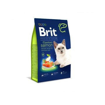 Krmivo pre mačky Brit PREMIUM BY NATURE STERILIZED Dospelý Lososová Páv 1,5 Kg