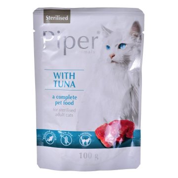 Krmivo pre mačky Dolina Noteci Piper Animals Tuniak 100 g 100 L