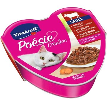 Krmivo pre mačky Vitakraft POESIE CREATION SOS Hovädzie mäso 85 g