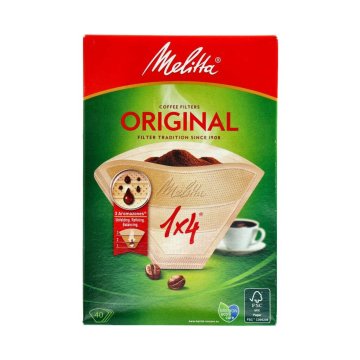 Filtre Melitta 1x4 40 kusov hnedé