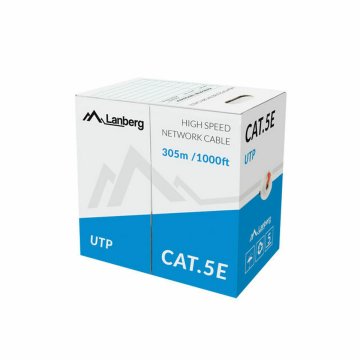 Kábel Ethernet LAN Lanberg LCU5-10CC-0305-R Červená 305 m