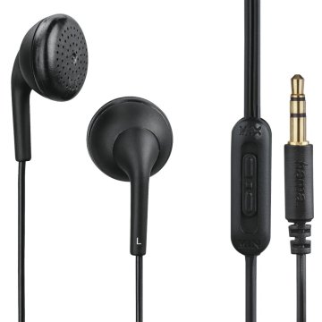 Hama Earphones Tubby Earbuds Ovládanie hlasitosti Black