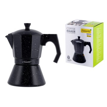 Moka Kanvica Feel Maestro MR-1667-6 Čierna Aluminium 300 ml 6 Šálky