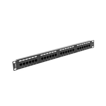 Patch Panel 24 Portov UTP Kategória 6 Lanberg PPU6-1024-B