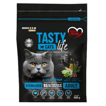 Krmivo pre mačky Biofeed Tasty Cats Life Lososová