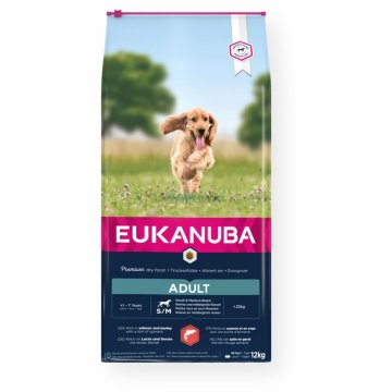 Krmivo Eukanuba Adult Small&Medium Salmon Ryby 12 kg