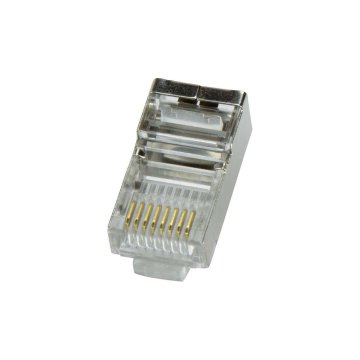 Konektor RJ45 LogiLink MP0003 100 kusov Striebristý