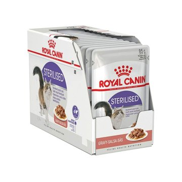 Krmivo pre mačky Royal Canin Feline Sterilised in Sosse Mäso 12 x 85 g