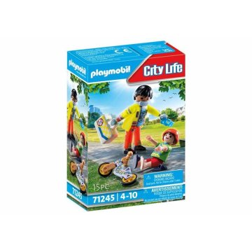 Playset Playmobil City Life - Paramedic with Patient 71245 15 Kusy