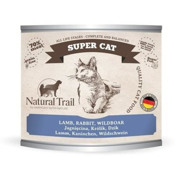 Krmivo pre mačky NATURAL TRAIL Super Cat 200 g