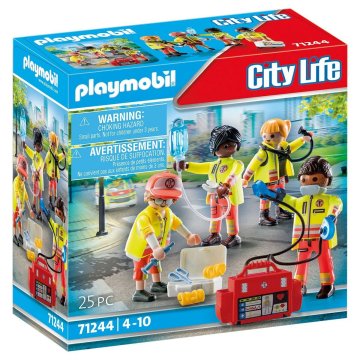 Playset Playmobil 71244 City Life Rescue Team 25 Kusy