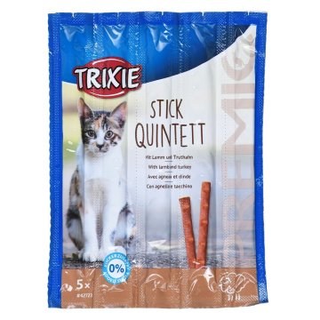 Snack for Cats Trixie 5 x 5 g Lososová Páv Baránok Pečeň Vtáky