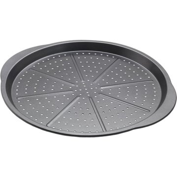 Plech na pečenie Metaltex Dolceforno Pizza 36x31,5x1,8 cm Čierna