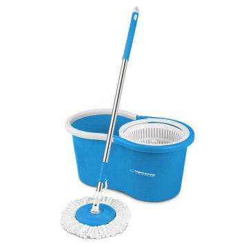 Mop with Bucket Esperanza EHS005 Modrá Biela Mikrovlákno