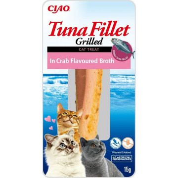 Snack for Cats Inaba Flavoured broth 15 g Krab Tuniak