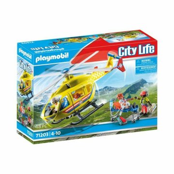 Pohyblivé figúrky Playmobil Rescue helicoptere 48 Kusy