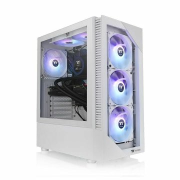 Počítačová skriňa ATX v prevedení midi-tower THERMALTAKE View 200 TG Snow ARGB Biela