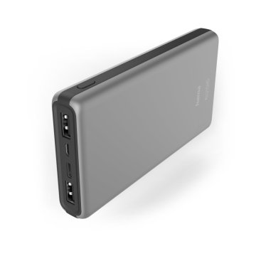 Hama Power Pack ALU15HD 15000mAh 3 výstupy: 1x USB-C 2x USB-A Silver