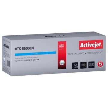 Toner Activejet ATK-8600CN Azúrová