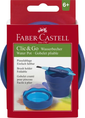 Faber Castell FC-181510 pohár na vodu Clic&Go Blue