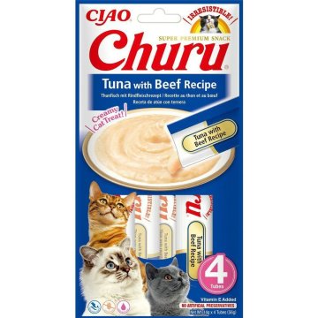 Snack for Cats Inaba Churu 4 x 14 g Tuniak Teľacie mäso