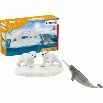 Sada divokých zvierat Schleich Polar Bear Slide + 3 rokov