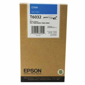 Originálne atramentové náplne Epson GF Stylus Pro 7880/9880 Azúrová