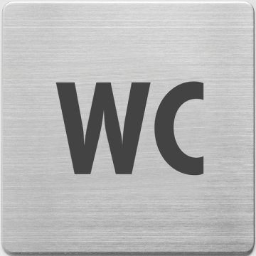 Alco AL-450-5 Piktogram nerez 90x90x1mm - WC -