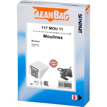 Scanpart Cleanbag 117mou11 Prachové vrecko Moulinex Powerstar