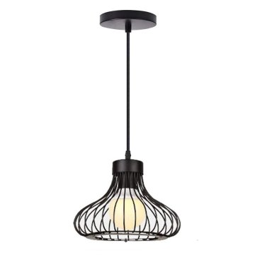 Homestyle Pro MK013-B Priemyselná závesná lampa 23x20 cm Čierna/kov