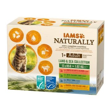 Krmivo pre mačky Eukanuba Naturally Adult Ryby 12 x 85 g