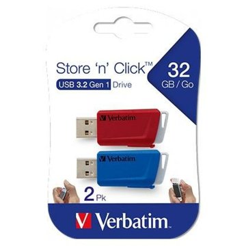 Flash disk Verbatim Store 'n' Click 2 Kusy Modrá Viacfarebná 32 GB